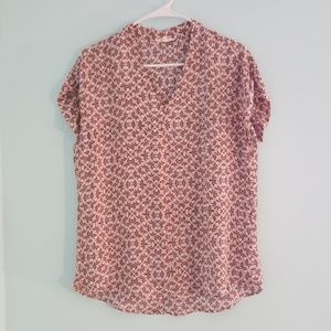 Anthropologie Pleione Printed Blosue